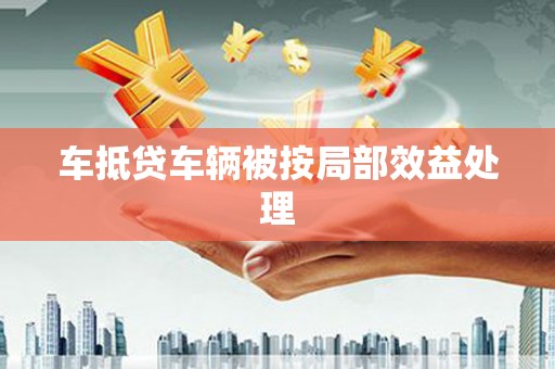 湘西车抵贷车辆被按局部效益处理