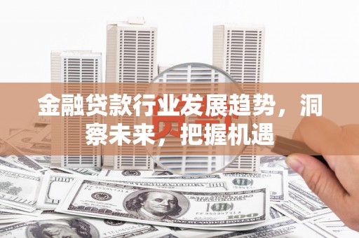 鹰潭金融贷款行业发展趋势，洞察未来，把握机遇