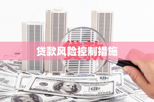 沛县贷款风险控制措施