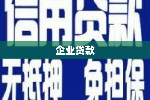亚东企业贷款