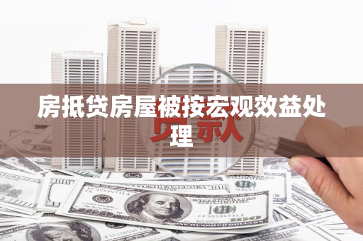 巴林右旗房抵贷房屋被按宏观效益处理