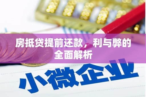 大武口房抵贷提前还款，利与弊的全面解析