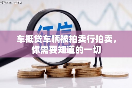 新庄车抵贷车辆被拍卖行拍卖，你需要知道的一切