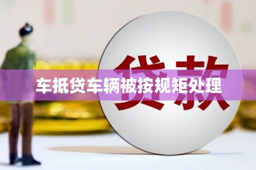 长岭车抵贷车辆被按规矩处理