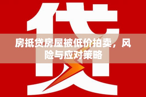 伊犁哈萨克房抵贷房屋被低价拍卖，风险与应对策略
