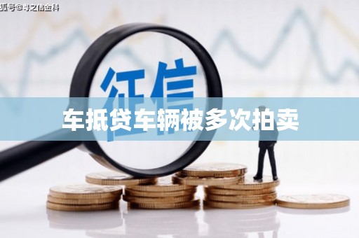 嘉鱼车抵贷车辆被多次拍卖