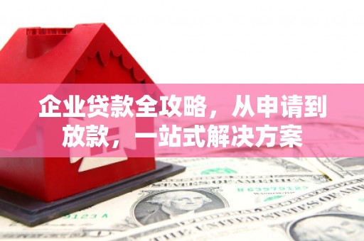 隆阳企业贷款全攻略，从申请到放款，一站式解决方案