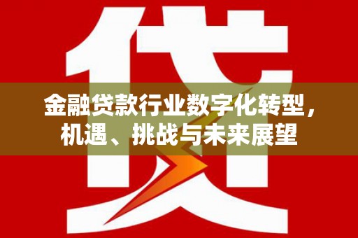 兴平金融贷款行业数字化转型，机遇、挑战与未来展望