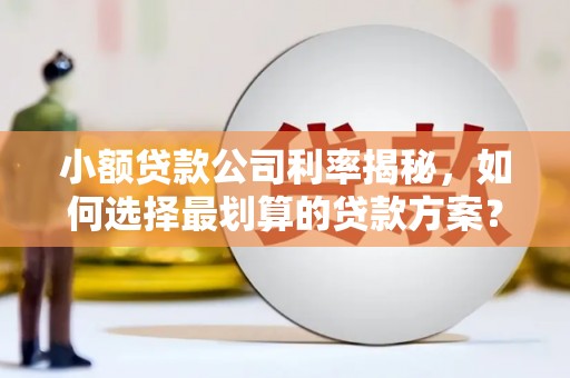 高港小额贷款公司利率揭秘，如何选择最划算的贷款方案？