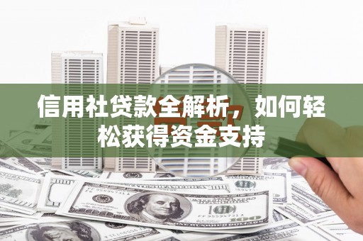 马龙信用社贷款全解析，如何轻松获得资金支持