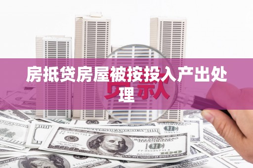 路桥房抵贷房屋被按投入产出处理