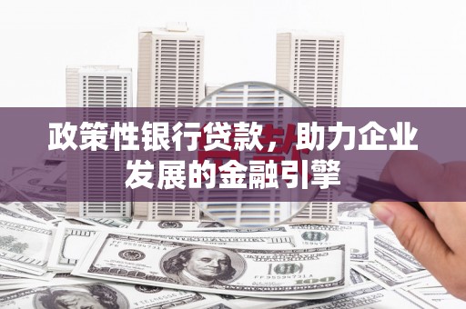 富川政策性银行贷款，助力企业发展的金融引擎