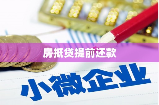 西乡塘房抵贷提前还款
