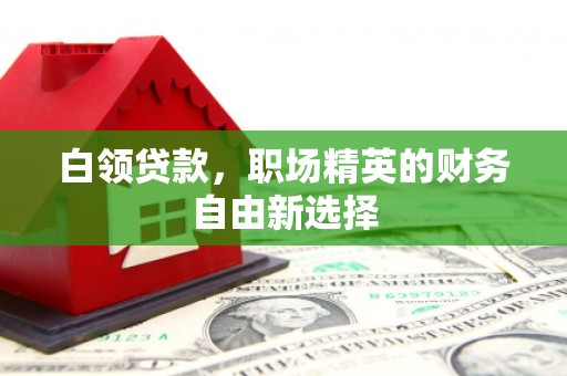 佳冬白领贷款，职场精英的财务自由新选择