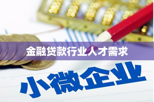 郎溪金融贷款行业人才需求