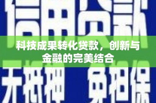 忠县科技成果转化贷款，创新与金融的完美结合
