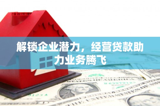 颍泉解锁企业潜力，经营贷款助力业务腾飞