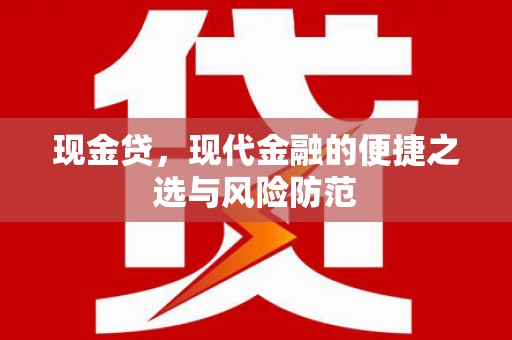 南漳现金贷，现代金融的便捷之选与风险防范