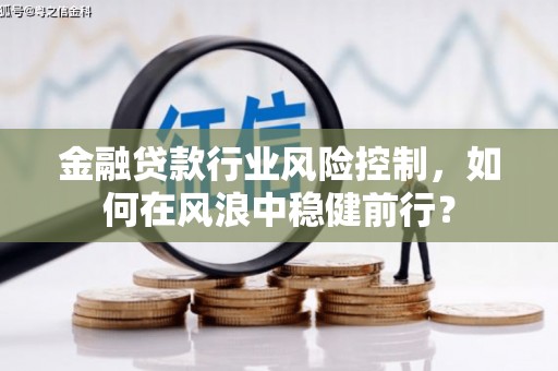 晋中金融贷款行业风险控制，如何在风浪中稳健前行？