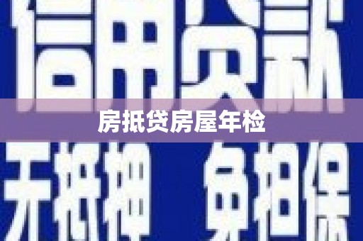 百色房抵贷房屋年检