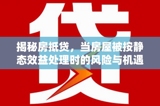 当涂揭秘房抵贷，当房屋被按静态效益处理时的风险与机遇