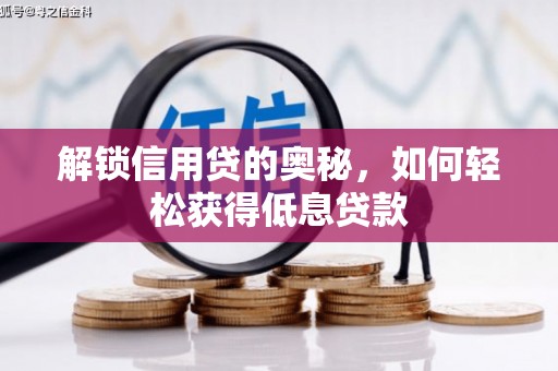 蒲城解锁信用贷的奥秘，如何轻松获得低息贷款