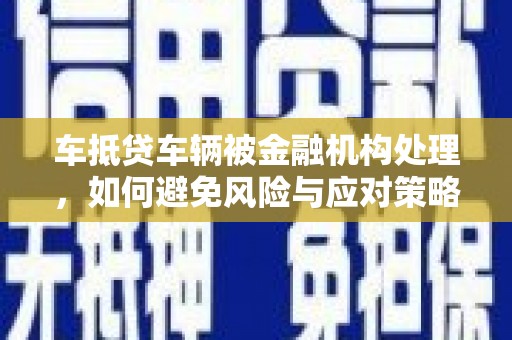 东西湖车抵贷车辆被金融机构处理，如何避免风险与应对策略