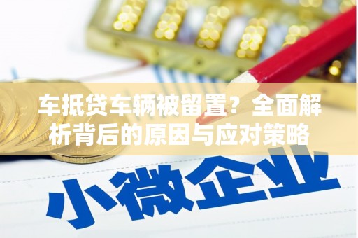 乐山车抵贷车辆被留置？全面解析背后的原因与应对策略