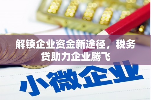 大新解锁企业资金新途径，税务贷助力企业腾飞