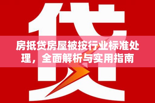 宝山房抵贷房屋被按行业标准处理，全面解析与实用指南