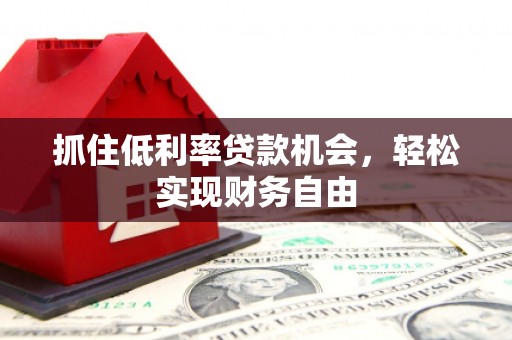 惠东抓住低利率贷款机会，轻松实现财务自由
