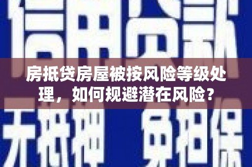渝中房抵贷房屋被按风险等级处理，如何规避潜在风险？