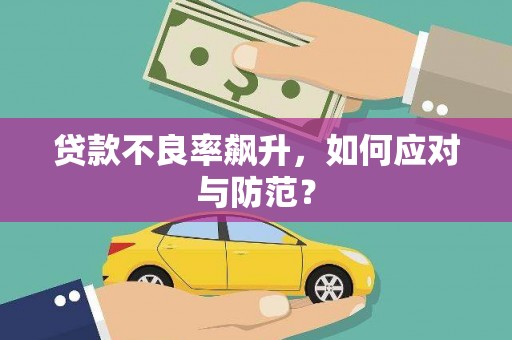 雄关贷款不良率飙升，如何应对与防范？