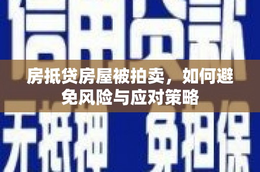 大雅房抵贷房屋被拍卖，如何避免风险与应对策略