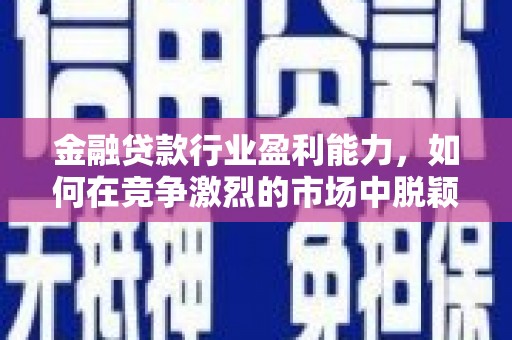 扶沟金融贷款行业盈利能力，如何在竞争激烈的市场中脱颖而出？