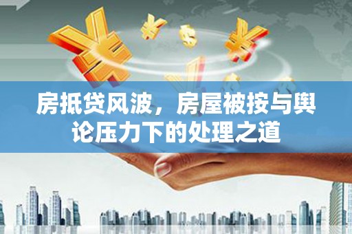 扶沟房抵贷风波，房屋被按与舆论压力下的处理之道