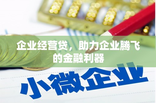 东平企业经营贷，助力企业腾飞的金融利器