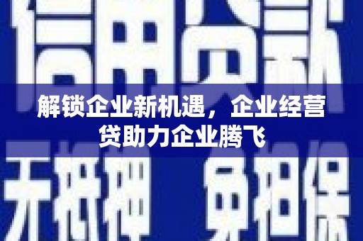 麦寮解锁企业新机遇，企业经营贷助力企业腾飞