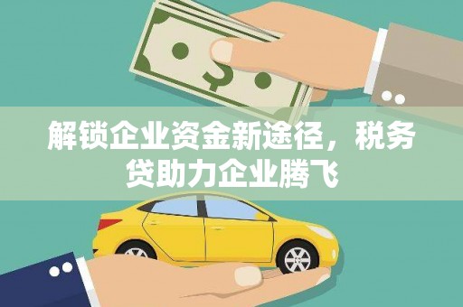 辉南解锁企业资金新途径，税务贷助力企业腾飞