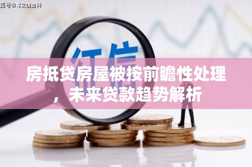 禹会房抵贷房屋被按前瞻性处理，未来贷款趋势解析
