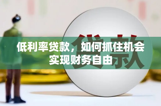 关岭低利率贷款，如何抓住机会实现财务自由