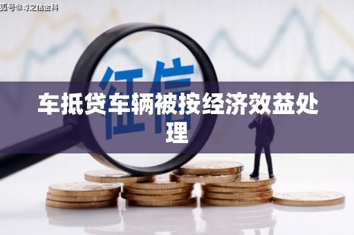 陇南车抵贷车辆被按经济效益处理