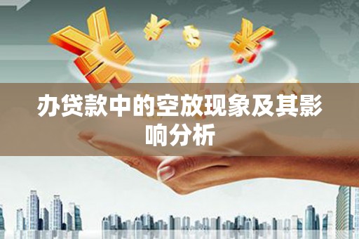 无棣办贷款中的空放现象及其影响分析