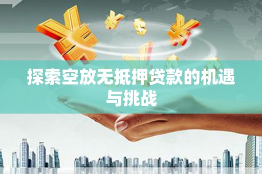 谢家集探索空放无抵押贷款的机遇与挑战