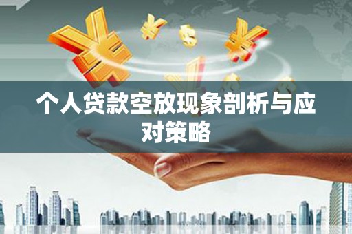 保定个人贷款空放现象剖析与应对策略