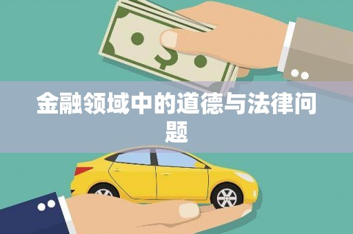 武安金融领域中的道德与法律问题